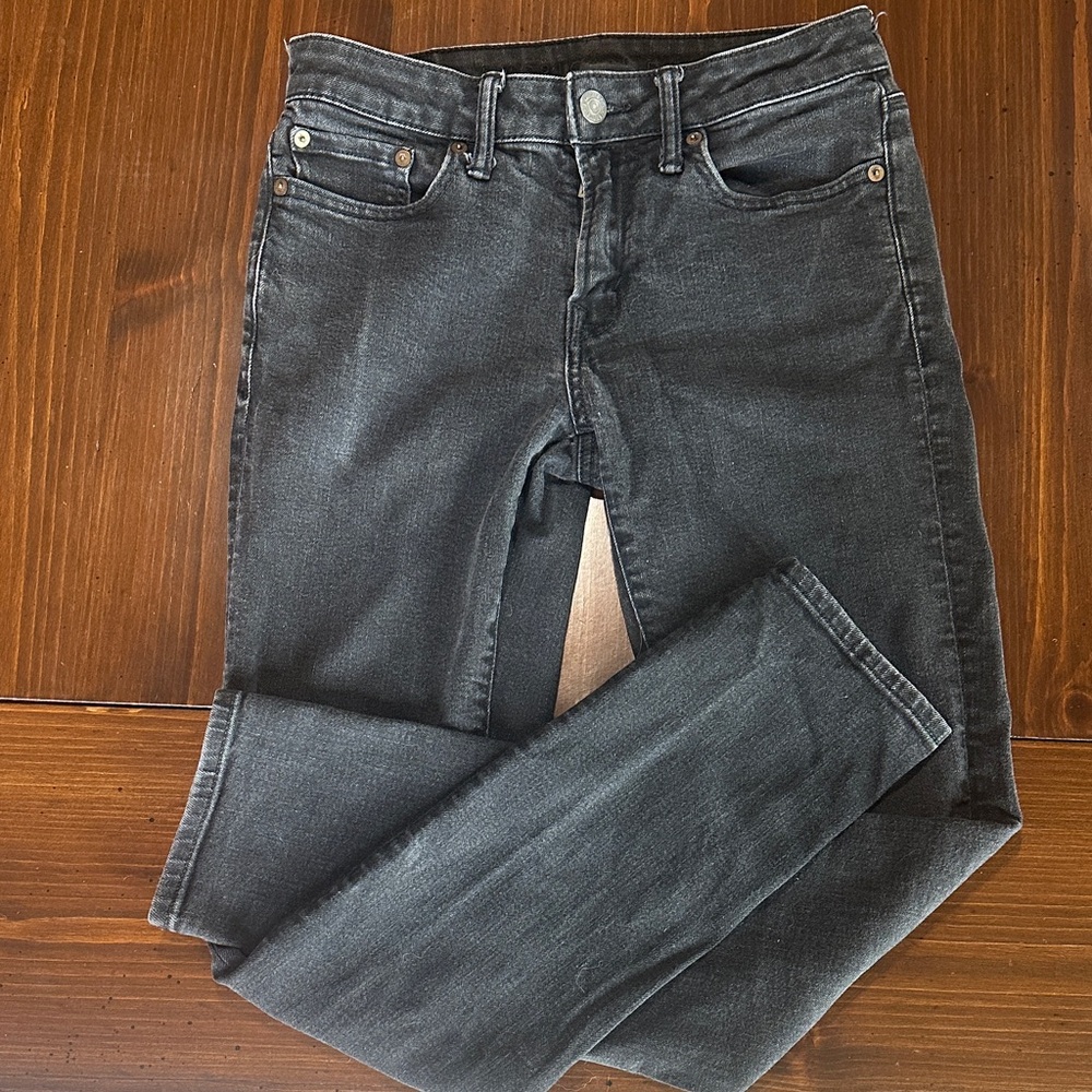 Men’s American Eagle Airflex+ Black Skinny Jeans - Classic Stretch Denim